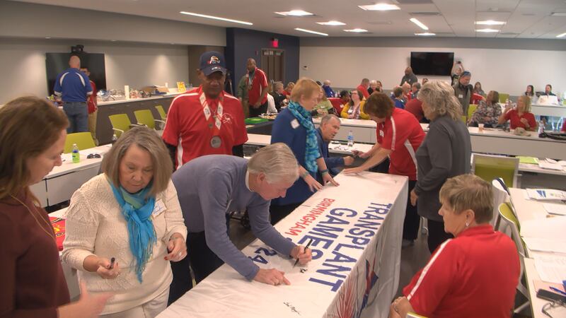 Donate Life Kentucky started its countdown to the Transplant Games of America with a flag...