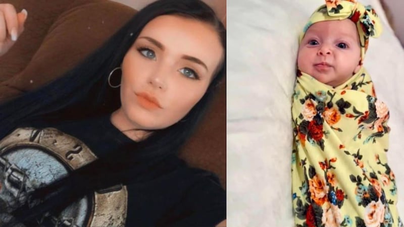 27-year-old Kayla Simpson was seen walking away with two-month-old Maylee on Tuesday night.