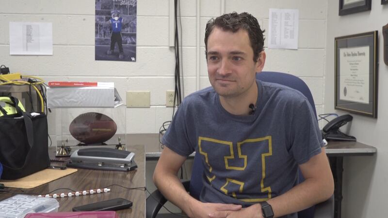 Hazard High School teacher Luke Glaser